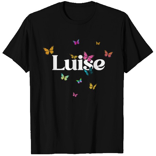 LUISE - beautiful girl name with cute butterflies T Shirts
