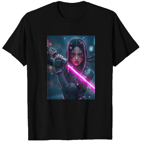 Cyberpunk Samurai Girl T Shirts