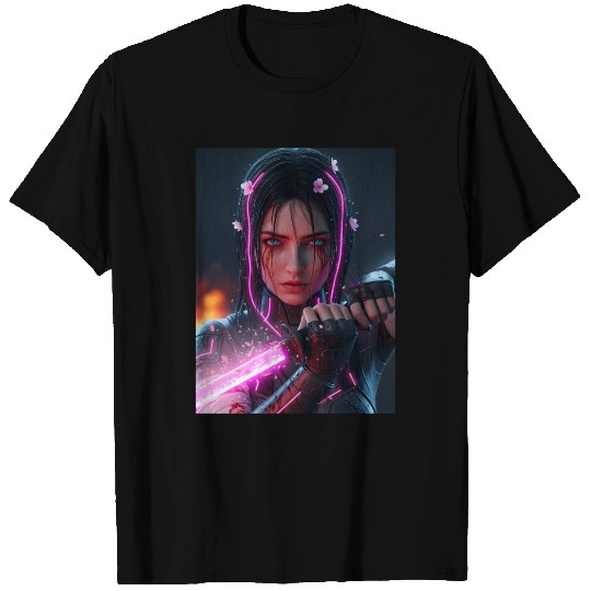 Cyberpunk Samurai Girl T Shirts