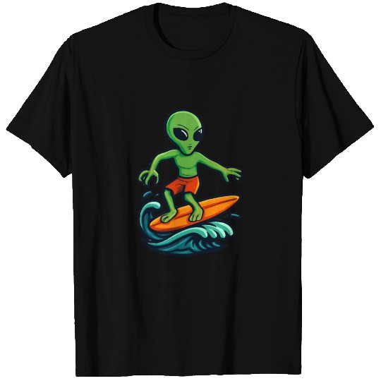 alien surfing T Shirts