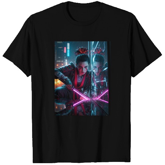 Cyberpunk Samurai Girl T Shirts