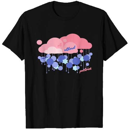 Pastel Rain Cloud with Star Accents T Shirts