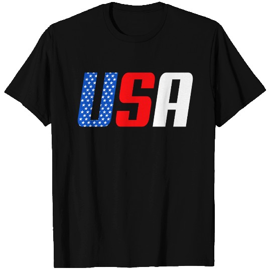 Stars and Stripes USA Flag Design T Shirts