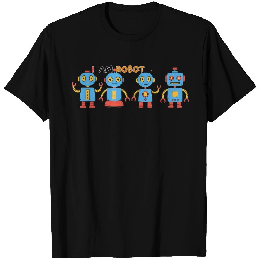 Playful Robot Illustration for Kids T Shirts