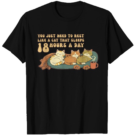 Relaxing Cat Nap Quote Design T Shirts