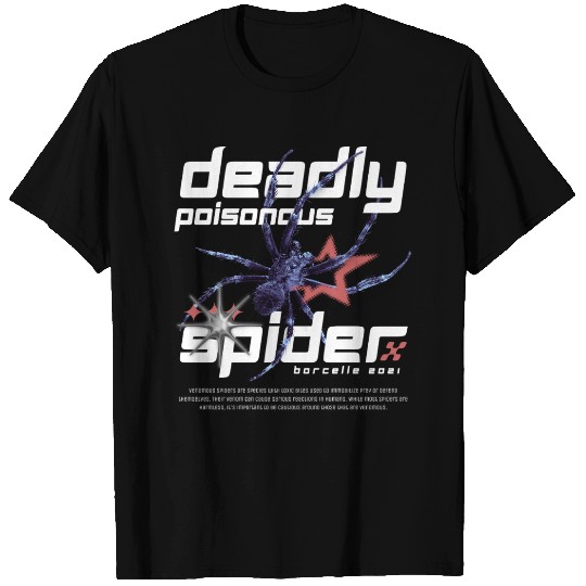 Poisonous Spider Graphic T Shirts