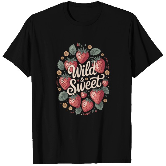 Wild & Sweet Strawberry Delight Design T Shirts