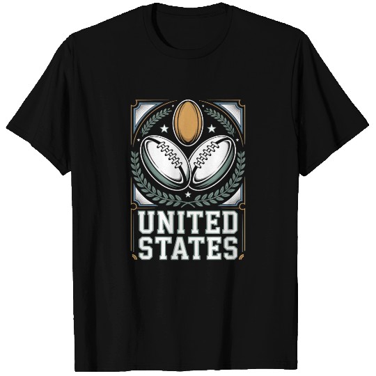 United States Rugby Emblem – Vintage Sports T Shirts