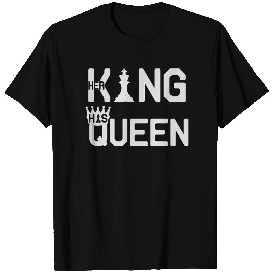 Her King His Queen Chess Motivation Lover Humor T Shirts