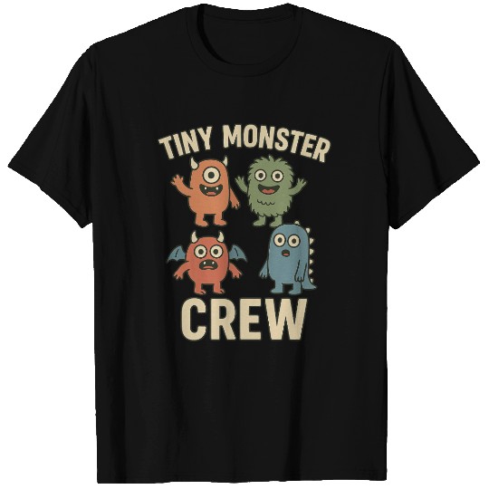 Tiny Monster Crew Cartoon Illustration T Shirts