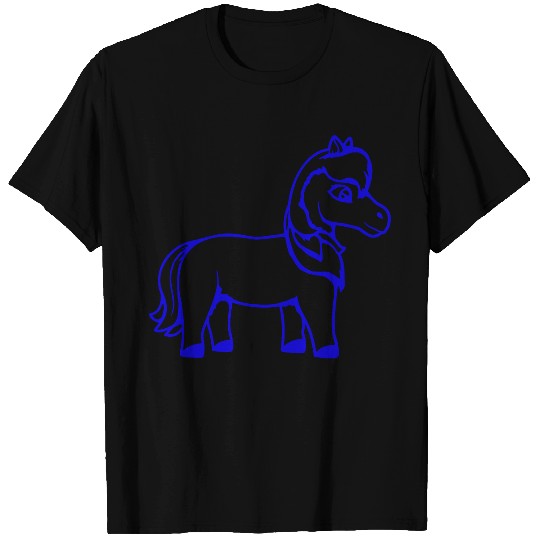 Horse Sweet Pony Foal Horse Girl Cute Comic Fun T Shirts