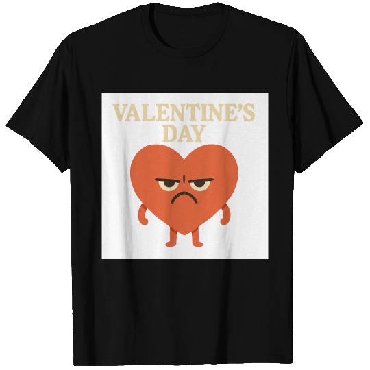 Grumpy Heart Valentine’s Day Design T Shirts
