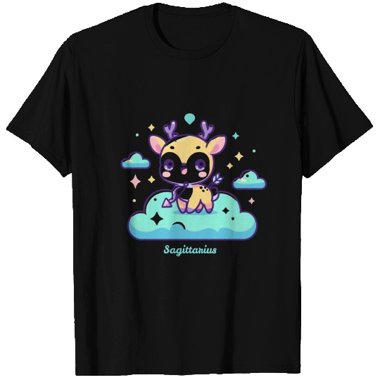 Whimsical Sagittarius Zodiac Deer T Shirts