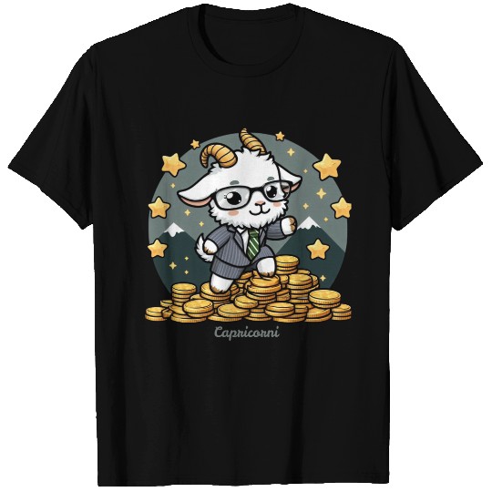 Capricorn Business Goat Illustration T Shirts
