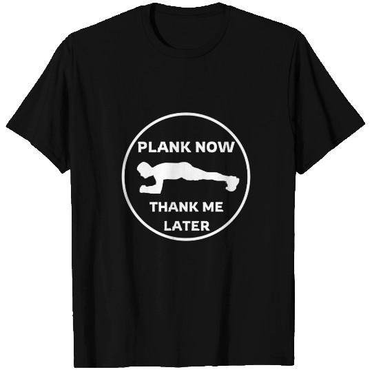 Humorous Plank Exercise Illustration T Shirts