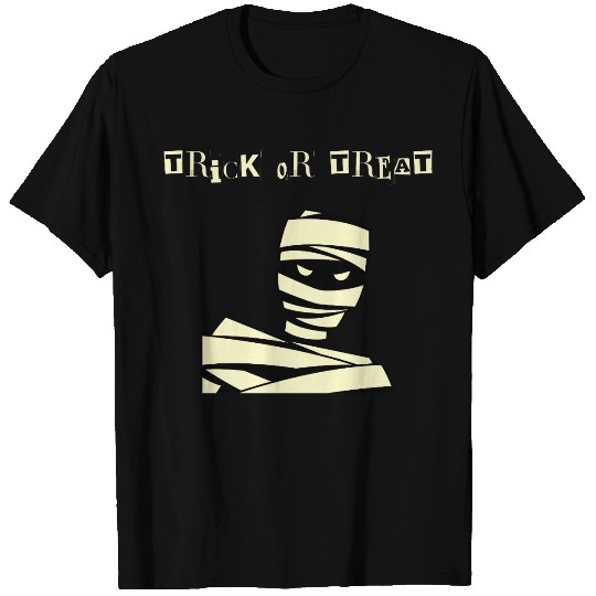 Mummy Look "Trick and Treat" Halloween T Shirts – S