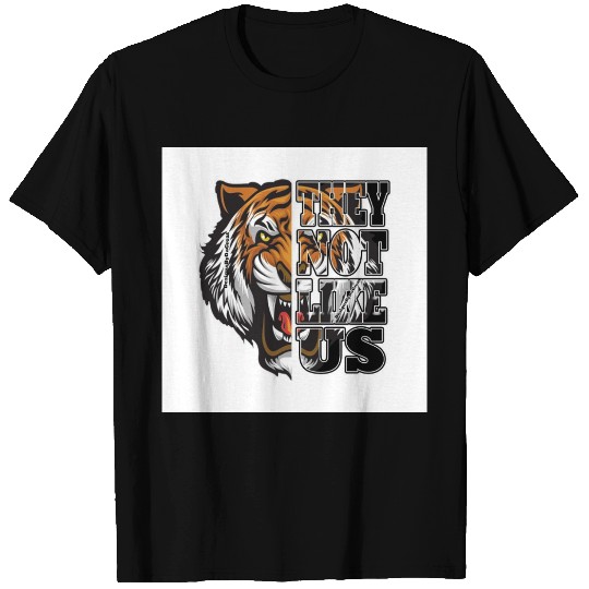 Bold Tiger and Protest Message Design T Shirts