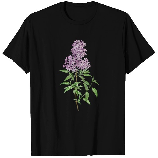 Lavender Bloom Botanical Illustration T Shirts