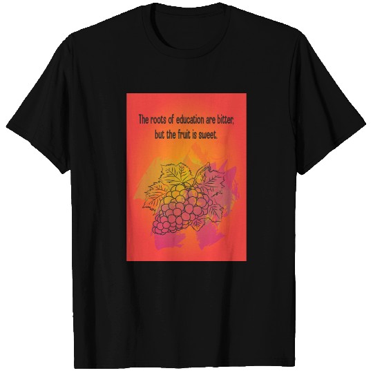 Education and Fruit Illustration T Shirts
