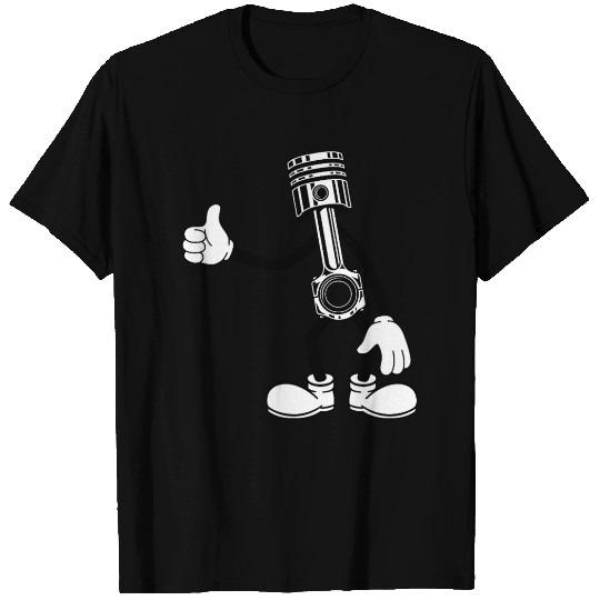 Happy Piston Cartoon T Shirts