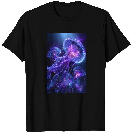 Neon Glow Jellyfish T Shirts