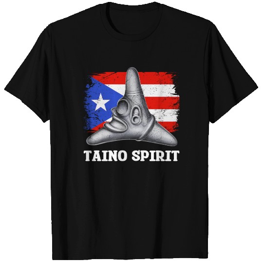 Puerto Rico Cemi Triangle Statue Flag T Shirts