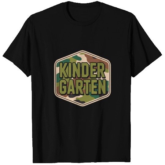 Retro Old Camo Back To School Kindergarten Boys T Shirts