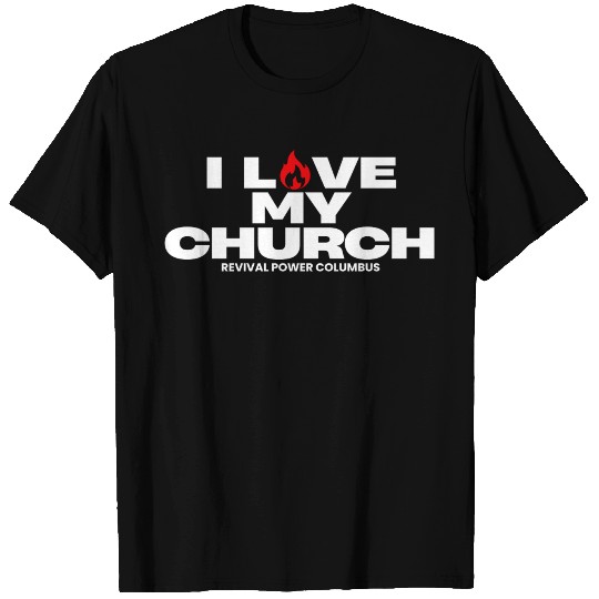 I Love my Church - Red T Shirts