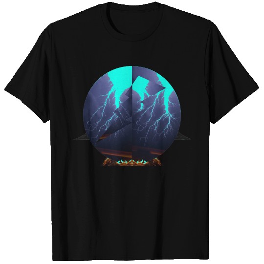 Royal Blue Lightning T Shirts