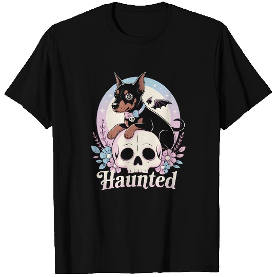 Haunted Doberman Puppy – Spooky Cute Gothic Dog T Shirts