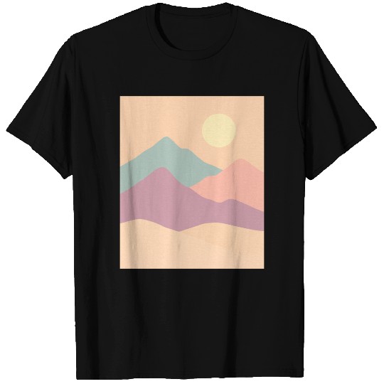 Pastel Mountain Serenity T Shirts