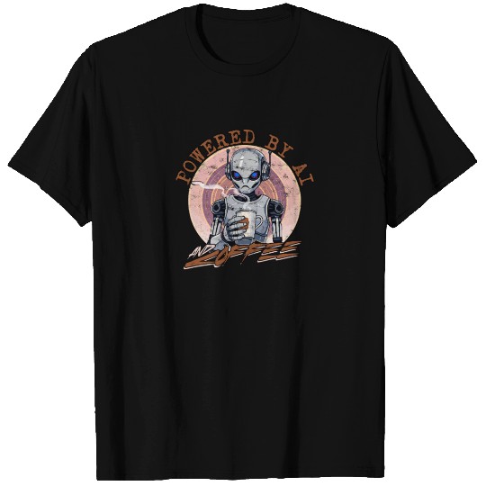 Powered By AI And Coffee Tech T Shirts
