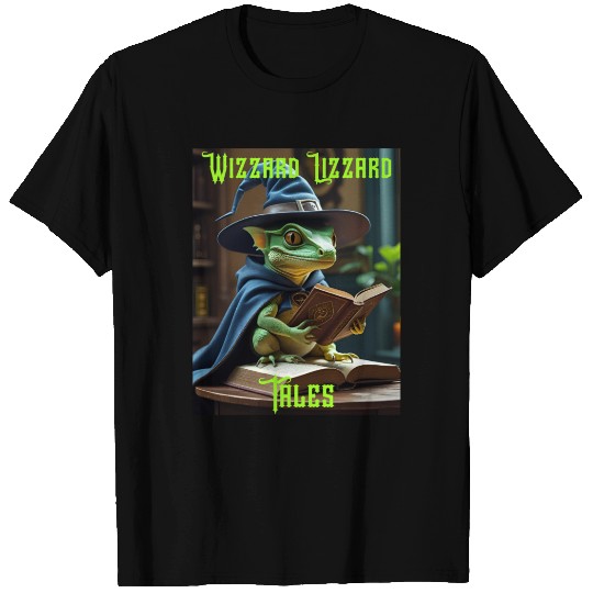 Enchanting Wizzard Lizzard Tale Design T Shirts