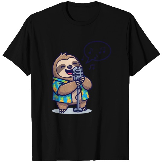 Hawaiian Singing Sloth T Shirts