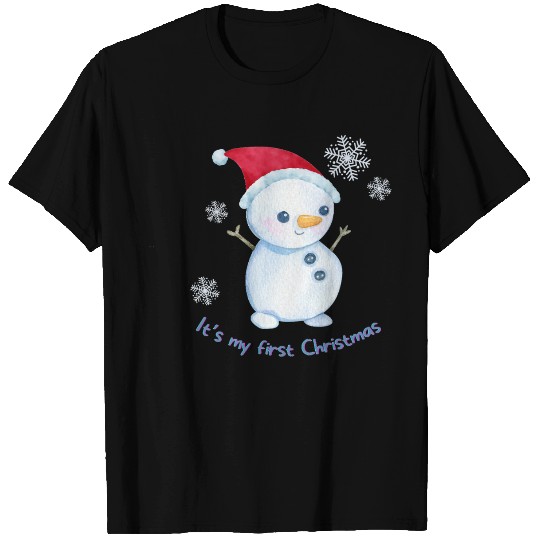 First Christmas Snowman  T Shirts