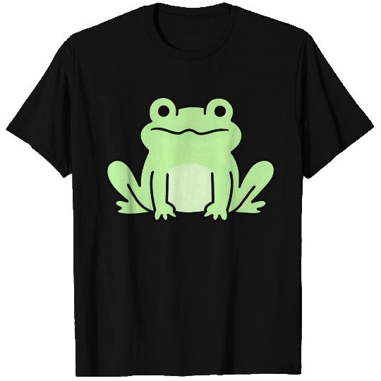 Lime Green Cartoon Frog Design T Shirts