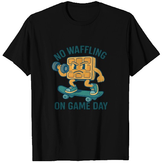 Waffle Character Skateboard Design T Shirts