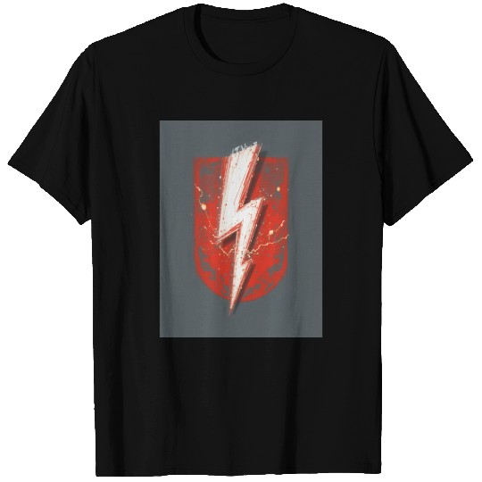 Red Lightning Bolt Graphic – Superhero Thunder T Shirts