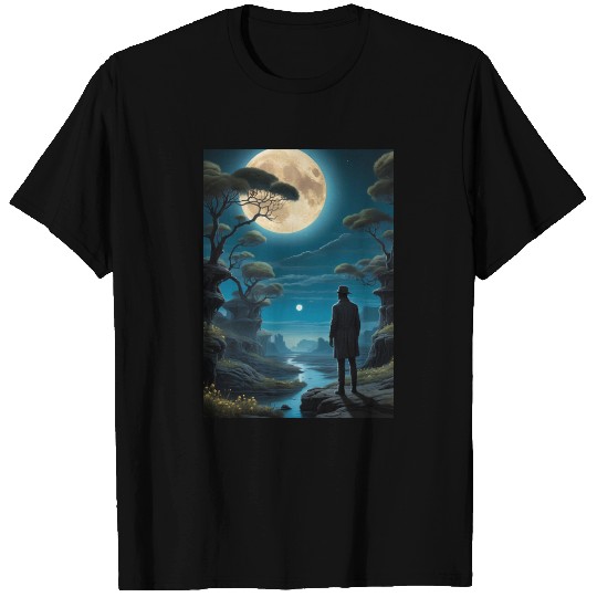 Mystical Night Under the Full Moon T Shirts