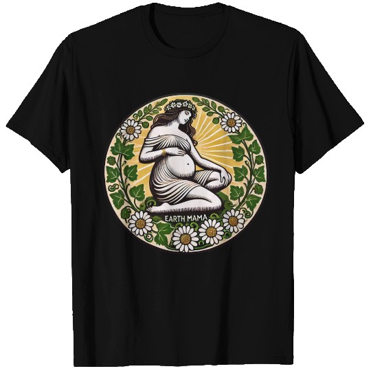 Earth Mama Nature Goddess Design T Shirts
