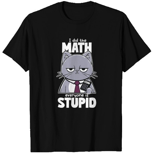 Grumpy Cat Math Teacher Design T Shirts
