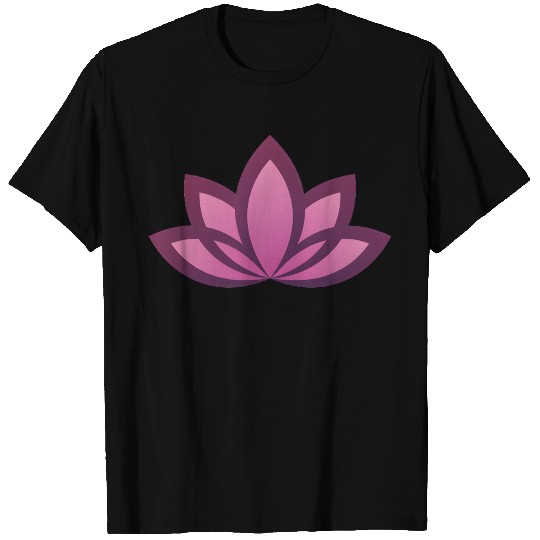 Elegant Pink Lotus Mandala Design T Shirts