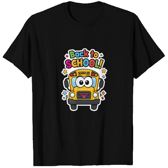 Back to School Happy School Bus T Shirts