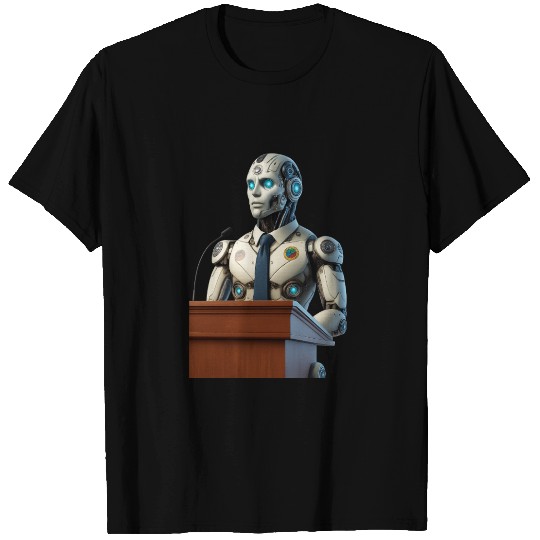 Futuristic Robot President T Shirts