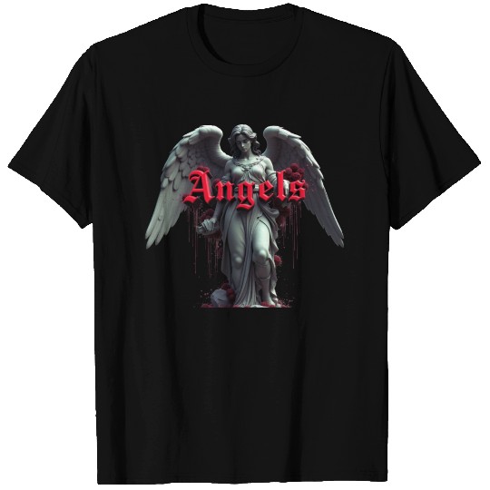 Serene Angel with Red  T Shirts