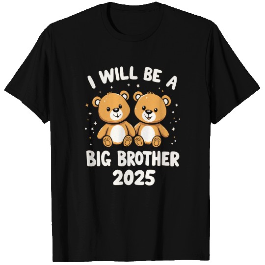 Teddy Bear Big Bro 2025 T Shirts | Pregnancy Announceme