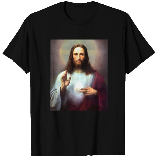 Divine Surreal Jesus Portrait T Shirts