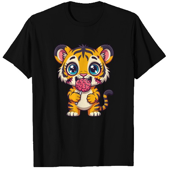 Cute Zombie Tiger Cub T Shirts