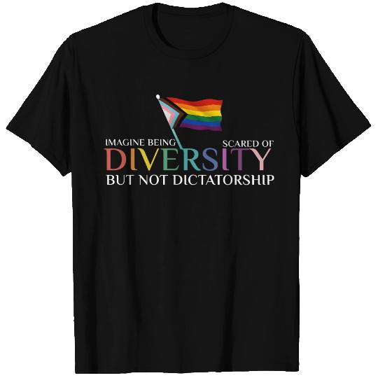 Diversity Pride Flag Inspirational Design T Shirts
