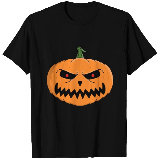 Menacing Jack-O'-Lantern Halloween Design T Shirts